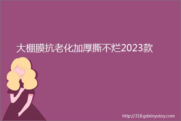 大棚膜抗老化加厚撕不烂2023款