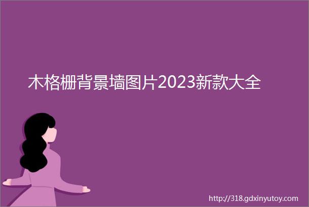 木格栅背景墙图片2023新款大全